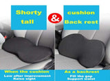 Black Mini Car Cushion - Memory Foam Height-Boost Cushion with Removable Mesh Cover - Driver V888-ELOSUNG13727