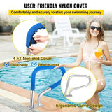 Pool Rail 32x23 Pool Railing 304 Stainless Steel 250LBS Load Capacity Silver Rustproof Pool Handrail V952-BXGYCFS3W32X23YC1V0