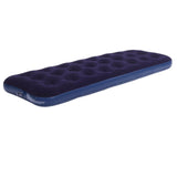Inflatable Mattress Flocked PVC Single Blow Up Mattress Camping Sleeping Pad 220lb Weight Capacity V1294-YM0901-3116260000211