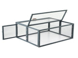 i.Pet Chicken Coop Large Portable Wooden Rabbit Run Cage Hutch Outdoor Folding Hen House 110cm PET-GT-RRPC-2