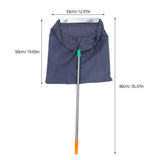 Masteelf Leaf Collector Dustpan with Handle for Yard, Lawn, Garden - Collect Grass Clippings, Wet or V1370-AZ4-16478