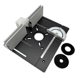 Router Table Insert Plate Aluminum Alloy Wood Milling Flip Board Trimming Machine Engraving V1369-AZ3-W-05626