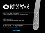 Bug Fan Deterrent with Holographic Blades to Clear Bugs, Mosquitoes, and Flies, Battery Powered V1258-DP02-C-934