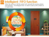 3 Screen 1.0Mp Security Camera With Door Peephole & Tf Card Support - Black PRL-4310SCA