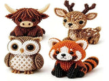 3D Beaded Animal DIY Kit, Animal Beading Craft Kit with Tools and Instructions, Handmade 3D Bead V1369-AZ3-W-15271
