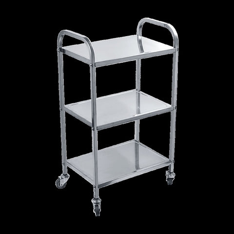 3 Tiers Food Trolley Cart Stainless Steel Utility Kitchen Dining Service V63-827561