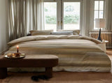 Bedding House Elie Natural Cotton Sateen Quilt Cover Set Queen V442-HIN-QUILTCS-ELIE-NATURAL-QS