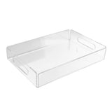 Acrylic Fruit Towel Tray Lightweight Breakfast Cheese Serving Tray with Handles for KTV Hotel V1294-YM0714-3118210235911