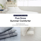 Saesom Flua Snow Comforter Set Double Cool Quilt Bedspread WHITE V274-GM-SOM-COMF-D-WH