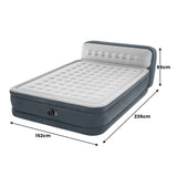 Intex Dura-Beam Deluxe Ultra Plush Headboard Air Mattress - Queen 64448NZ