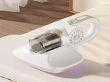 White Cordless Handheld UV Mite Remover - Bed Vacuum with 11KPA Powerful Suction & 8000 Times/Min V888-ELOSUNG45259