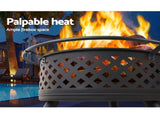 Grillz Fire Pit BBQ Grill 76cm FPIT-DIAMOND-30