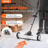 VEVOR 24-Inch Magnetic Sweeper with Wheels Telescoping Magnetic Pickup Tool V952-CXQSQTZ2432IGCPZVV0