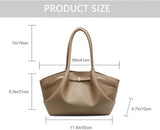 Coffee PU Leather Shoulder Bag for Women, Stylish Everyday Handbag V1237-ZY-917-069