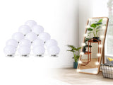 LED Makeup Vanity Lights with 14 Dimmable Light Bulbs, Hollywood Style Cosmetic Mirror Lights, USB V1171-CB-USB-CCT-14MIRROR1