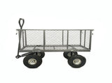 Wallaroo Steel Mesh Garden Trolley Cart 300kg Capacity Wheel - Hammer Grey GMC-H38-HM