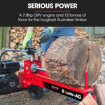 BAUMR-AG 12 Tonne Petrol Hydraulic Wood Log Splitter, - HPS400 V219-LGSPTRBM4C0B