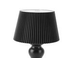 LED Cordless Table Lamp Iron Plastic Pleated Touch Control Stepless Dimmable USB Rechargeable V1294-YM0901-3119240085011