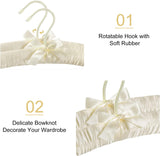 TOPIA HANGER Padded Hangers for Women Clothing,17-inch Satin Hangers 10 Pack Thick Foam Padded No V1258-DP02-F-219