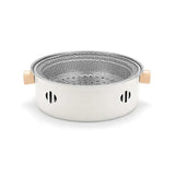 1 Piece Round Charcoal Grill Stove, Multifunctional Stainless Steel Portable BBQ for Outdoor Camping V1189-LC-HW-00327