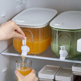 Green 4 Liter Refrigerator Cold Drink Dispenser, Juice & Fruit Infuser Water Pitcher, Spigot V888-ELOSUNG13405