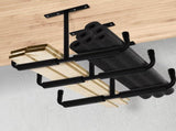 4 Pack Overhead Garage Storage Hooks, 16.5" Heavy Duty Ceiling Mount Hangers, Double T-Bar Metal V1259-DP01-A-875