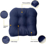 Outdoor Chair Seat Cushions 2 Pack, Waterproof Thickened Tufted U Shaped Chair Cushions for V1189-LC-RY-00004