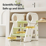 Whiteren's washing stairs, kids bathroom steps, toddler step stool, bathroom stool for kids, V1106-843-WHI-47244