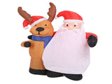 1.6m Xmas Old Men and Deer Model Santa and Reindeer LED Lights Outdoor V1294-YM0901-3115240075012