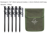 2pc Heavy-Duty 20cm Tent Stakes Kit with Carry Bag V888-ELOSUNG39111