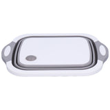 Folding Cutting Board Chopping Board Portable Vegetables Drain Basket for Indoor Outdoor V1294-YM0901-3118210140311