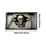 Halloween Garage Door Cover Decorations, Halloween Decorations Door Cover Skull, Garage Hanging V1366-AZ2-W-24893
