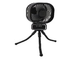 Stroller Fan 3 Wind Speeds Auto Oscillating Portable Fan with Detachable Flexible Tripod and Night V1294-YM0901-3113250118011