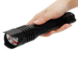 P99 Retractable Zoom Flashlight Aluminum Alloy USB Charging Flashlight for Outdoor V1294-YM0901-3119210017711