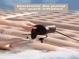 Black Multi-Chamber Car Inflatable Air Mattress with Electric Pump, Storage Bag & Pillows for V888-ELOSUNG45655
