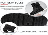 Women's Fleece-Lined Snow Boots, Waterproof Warm Winter Boots with Non-Slip Sole for Cold Weather V1189-LC-DG-00216