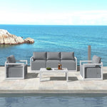 Alfresco 5-Seater Deep-Seated Patio Set – Charcoal Grey V264-OTF-543A-DGR-6PC