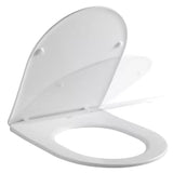 White Dual Flush Ceramic Skirted Toilet with Heavy Duty Slow Closing Seat V178-68996