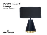 Sarantino Metal Table Lamp in Black and Gold LMP-MLM-50230