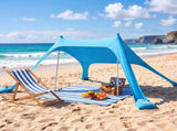 Weisshorn Camping Tent Beach Tent Canopy Sun Shelter Portable Blue XFEL-TENT-BEACH-BU