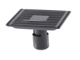 Shower Floor Drain with Removable Cover Grille SUS304 Stainless Steel Bathroom Supply 12x12cm V1294-YM0901-3112210006411