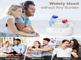Rechargeable Behind-the-Ear Hearing Aids with Charging Case Compact Sound Amplifier for Adults & V1107-CS-BCHL605