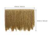 3-Piece Synthetic Thatch Roof Roll Set, Artificial Straw Roofing Material for Outdoor Decor and V1369-AZ3-W-21479