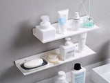 2 pieces - Wall shelf - Shower shelf - shelves - 30CM - carbon steel - white - floating - for V1188-NK-BOL-533