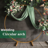 3M Gold Wedding Hoop Round Circle Arch Backdrop Flower Display Stand Frame Background V63-839331