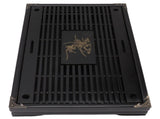 Gongfu Tea Tray Water Storage Drainage Home Decoration Ornament Serving Tray for Office Black V1294-YM0703-3118230040112