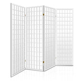 Artiss 4 Panel Room Divider Screen 174x179cm White RD-4019-4P-WH