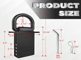 Stake Pocket D Rings 4Pcs 18000lbs Heavy Duty Removable D-Ring Stake Pocket Tie Down for Utility V1258-DP02-WO-992