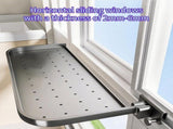 Foldable Window-Mounted Drying Rack with Clamp-on Design for Shoes, Plants & Small Items V1107-CS-CKZWJ