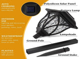 4 Pack Solar Lights Outdoor Waterproof Garden Lights with Warm LED Light Landscape Lighting for Yard V1107-118-02706-WAR-4PACK